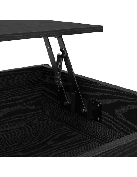 Tavolino da salotto Rovere nero 100 x 55 x 50 cm