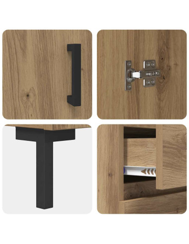 Credenza rovere artigianale 69.5 x 34 x 90 cm Legno multistrato