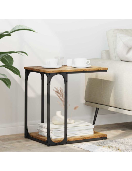 Tavolo laterale Legno vecchio 50 x 35 x 52 cm Legno multistrato