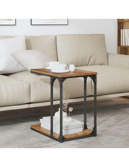 Tavolo laterale Legno vecchio 50 x 35 x 52 cm Legno multistrato