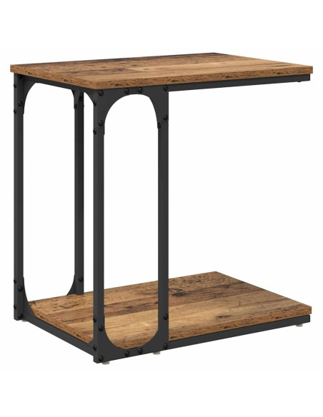 Tavolo laterale Legno vecchio 50 x 35 x 52 cm Legno multistrato