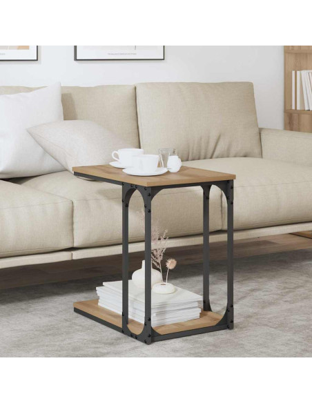 Tavolo laterale rovere artigianale 50 x 35 x 52 cm