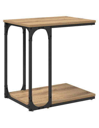 Tavolo laterale rovere artigianale 50 x 35 x 52 cm