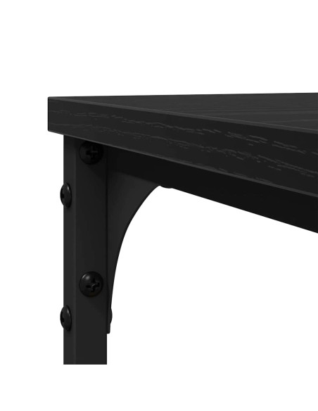 Tavolo laterale Rovere nero 50 x 35 x 52 cm Legno multistrato