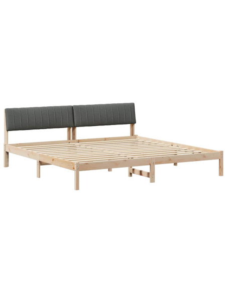 Struttura del Letto marrone e grigio scuro 150 x 200 cm