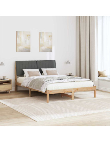 Struttura del letto Marrone 135 x 190 cm Pino massello