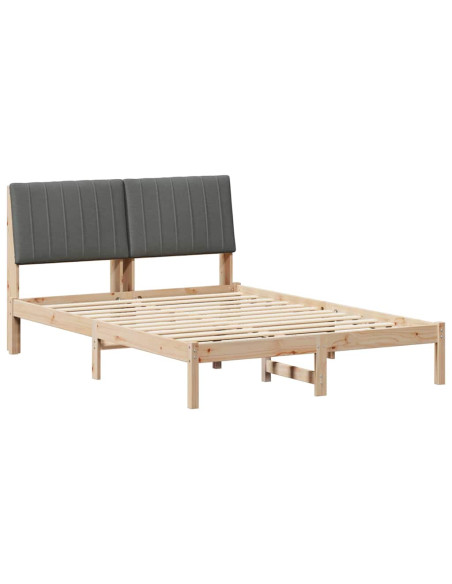 Struttura del letto Marrone 135 x 190 cm Pino massello