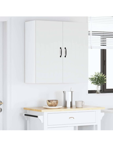 Pensile cucina Bianco Lucido 80 x 31 x 80 cm Legno multistrato