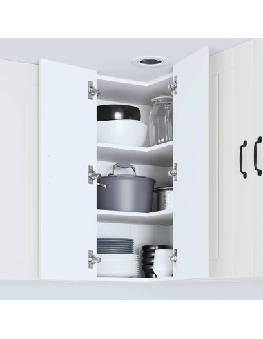 Pensile cucina Bianco 57 x 57 x 80 cm Legno multistrato