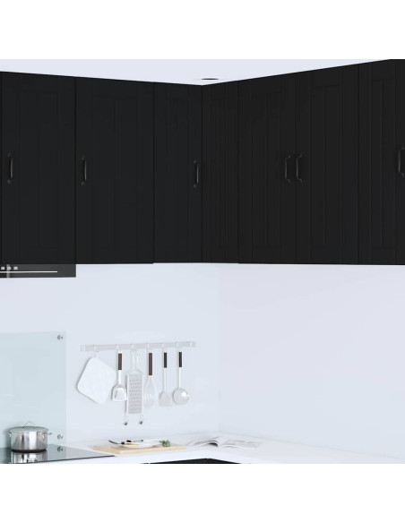 Pensile cucina Nero 57 x 57 x 80 cm Legno multistrato