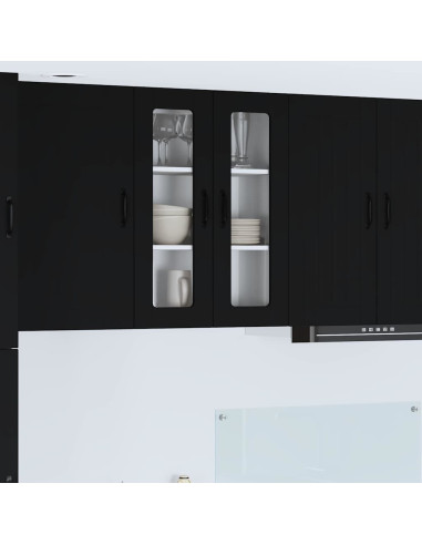 Pensile cucina Nero 60 x 31 x 80 cm Legno multistrato