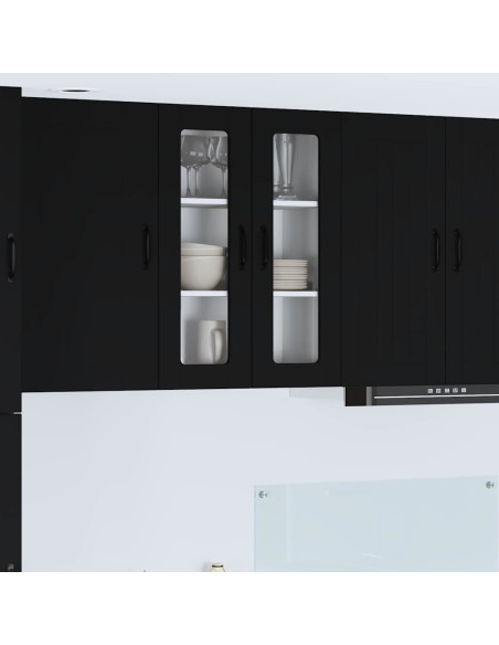 Pensile cucina Nero 60 x 31 x 80 cm Legno multistrato