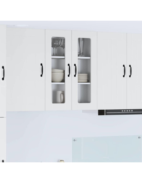 Pensile cucina Bianco Lucido 60 x 31 x 80 cm Legno multistrato