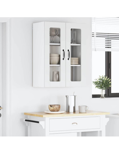 Pensile cucina Bianco Lucido 60 x 31 x 80 cm Legno multistrato