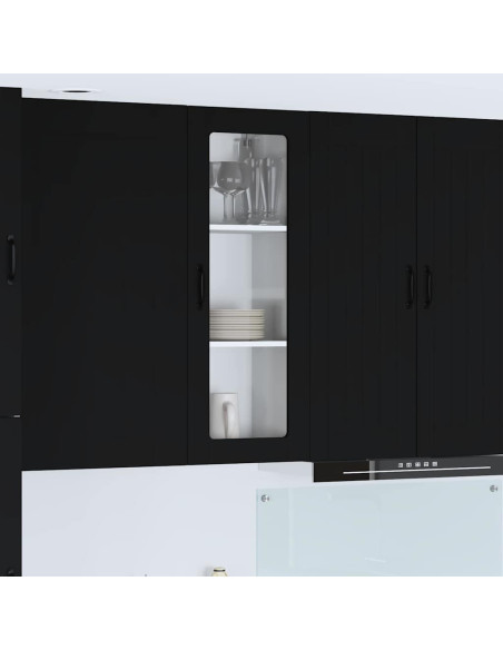 Pensile cucina Nero 40 x 31 x 100 cm Legno multistrato