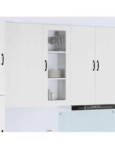 Pensile cucina Bianco Lucido 40 x 31 x 100 cm Legno multistrato