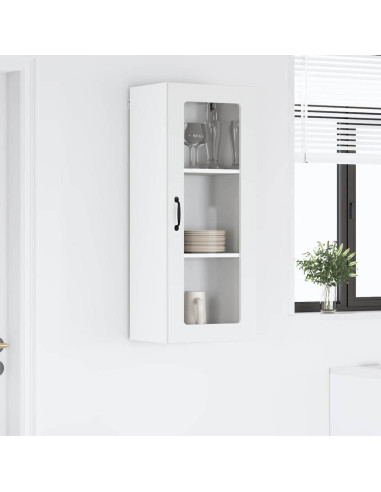 Pensile cucina Bianco Lucido 40 x 31 x 100 cm Legno multistrato