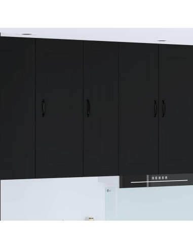 Pensile cucina Nero 30 x 31 x 100 cm Legno multistrato