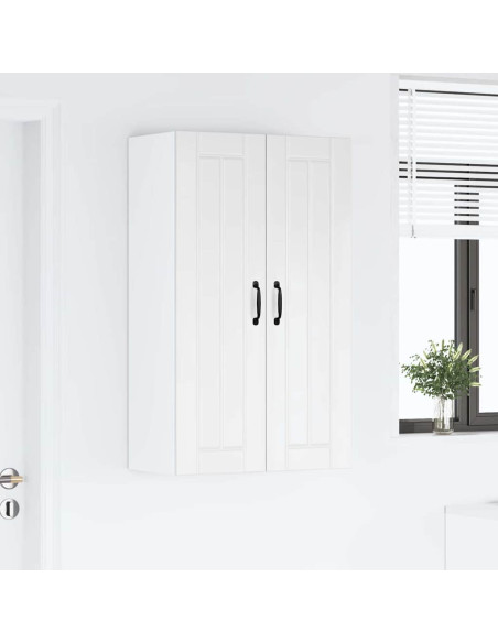 Pensile cucina Bianco Lucido 60 x 31 x 100 cm Legno multistrato