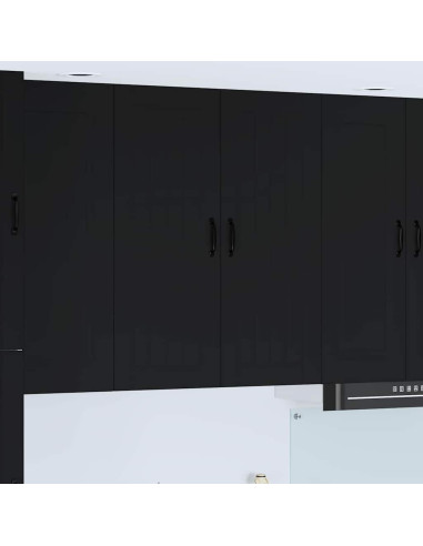 Pensile cucina Nero 80 x 31 x 100 cm Legno multistrato