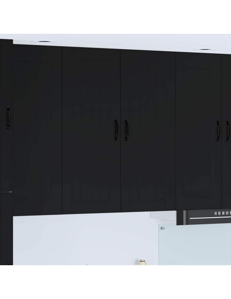 Pensile cucina Nero 80 x 31 x 100 cm Legno multistrato