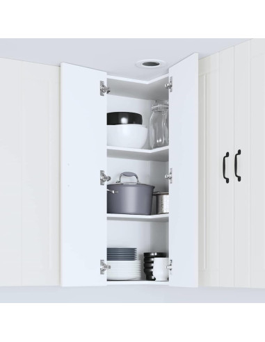 Pensile cucina Bianco 57 x 57 x 100 cm Legno multistrato