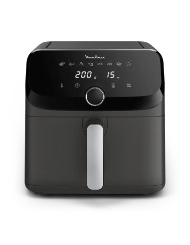 Moulinex Easy Fry Mega EZ855H , Friggitrice ad aria, Capacità Extra Large 7,5L/2kg, 8 programmi preimpostati, Coal Grey