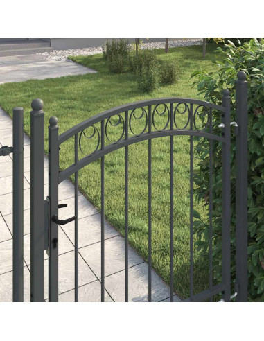 Cancello per recinzione con blocco Grigio 150 x 100 cm