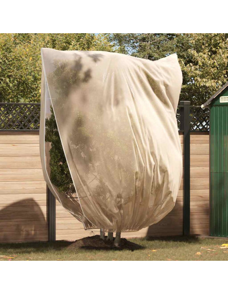 Coperture in Fleece per Protezione Antigelo delle Piante Beige