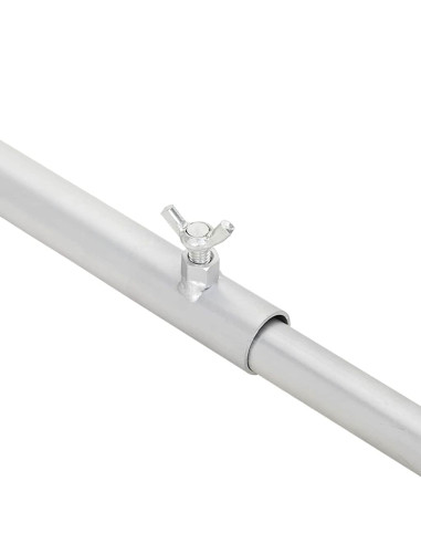 adatto per supporto per telo piatto 2 pcs Argento 100-145 cm