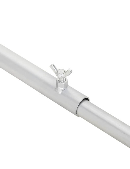 adatto per supporto per telo piatto 3 pcs Argento 100-145 cm