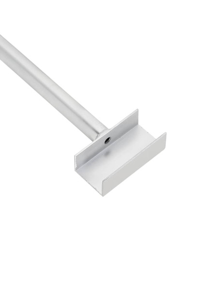 adatto per supporto per telo piatto 2 pcs Argento 130-210 cm