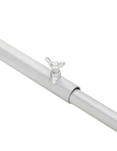 Supporto per teloni per rimorchi 2 pcs Argento 130-210 cm 2