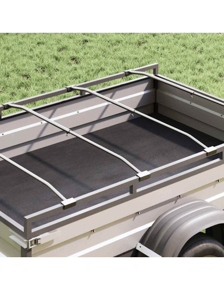 adatto per supporto per telo piatto 4 pcs Argento 130-210 cm