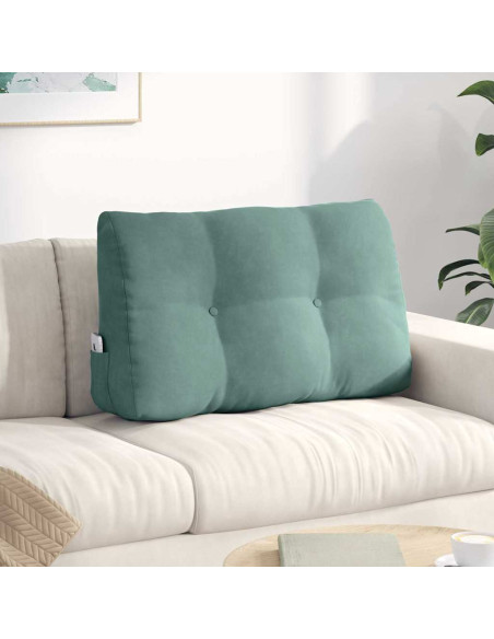 Cuscino per Schiena Verde Mare 80 x 24 x 50 cm Velluto