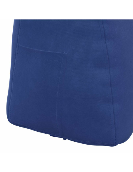 Cuscino per Schiena Blu Polizia 80 x 24 x 50 cm Velluto