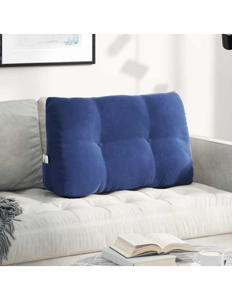 Cuscino per Schiena Blu Polizia 80 x 24 x 50 cm Velluto