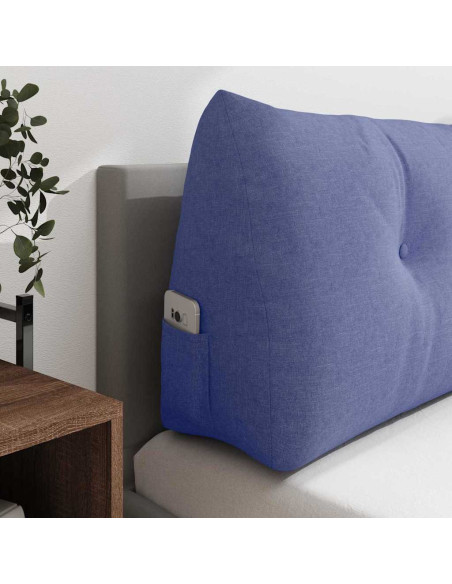 Cuscino per Schiena Blu jeans 120 x 24 x 50 cm Tessuto
