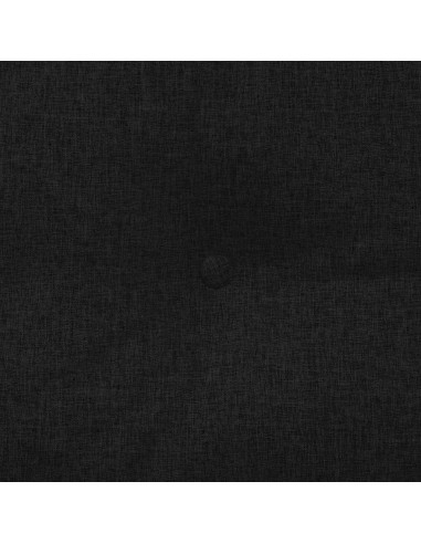 Cuscino per Schiena Nero 140 x 24 x 50 cm Tessuto