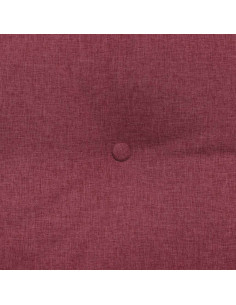 Cuscino per Schiena Rosso Vino 140 x 24 x 50 cm Tessuto 2