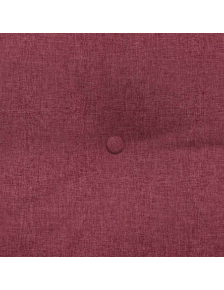 Cuscino per Schiena Rosso Vino 140 x 24 x 50 cm Tessuto