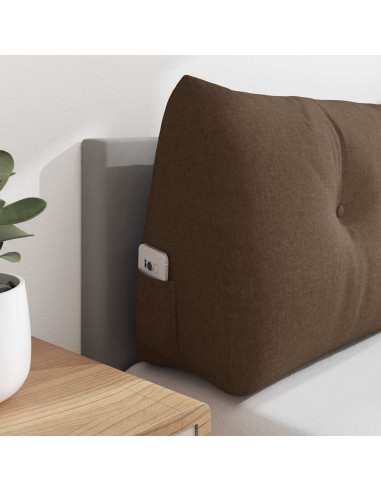 Cuscino per Schiena Marrone 140 x 24 x 50 cm Tessuto
