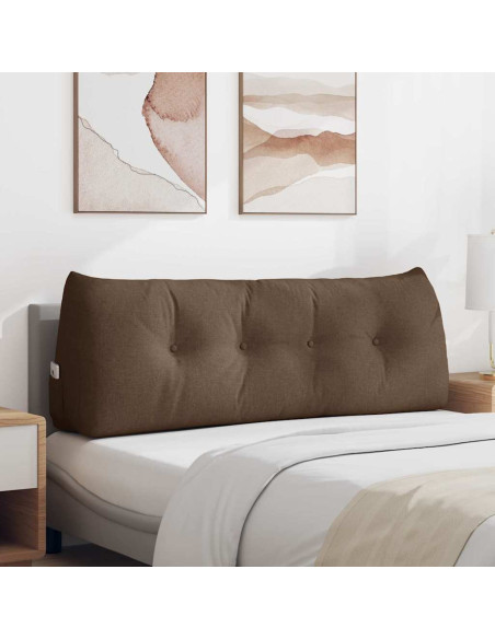 Cuscino per Schiena Marrone 140 x 24 x 50 cm Tessuto