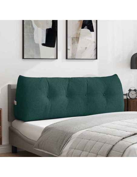Cuscino per Schiena Verde Scuro 140 x 24 x 50 cm Tessuto