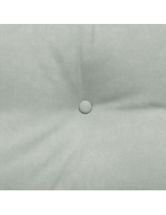 Cuscino per Schiena Grigio chiaro 140 x 24 x 50 cm Velluto 2
