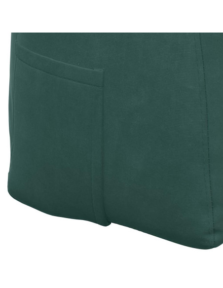 Cuscino per Schiena Verde Scuro 140 x 24 x 50 cm Velluto