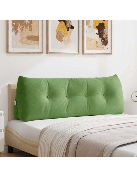Cuscino per Schiena Verde chiaro 140 x 24 x 50 cm Velluto