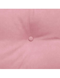 Cuscino per Schiena Rosa 140 x 24 x 50 cm Velluto 2