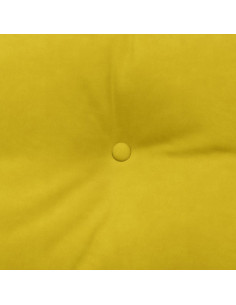Cuscino per Schiena Giallo 140 x 24 x 50 cm Velluto 2