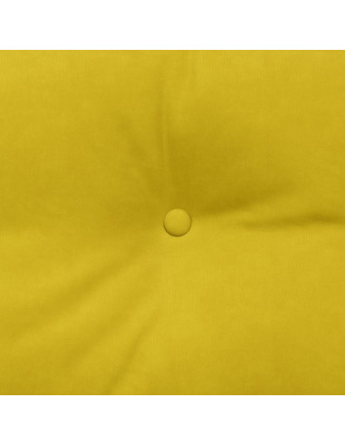 Cuscino per Schiena Giallo 140 x 24 x 50 cm Velluto